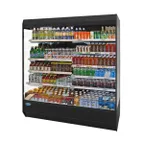image of Federal Industries LMD9678R 97" Open Air Merchandiser in Black, Self-Serve, 5 Shelves, Remote Refrigeration
