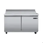 image of Maxx Cold MVR48MHC 48" Two Doors Mega Top Sandwich Prep Table, 18 Pan Capacity