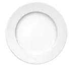 image of Seltmann 001-156022 Round White Porcelain Plate, 11.1" Diameter, Flat Edge, China Style