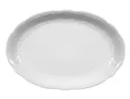 image of Seltmann 001-606215 Oval Porcelain Platter, 13.78" (13") Oval Shape, Salzburg White Finish - 1/Each