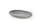 image of Select Concept 01-757-1-60 Oval Stoneware Platter, 11" W x 15" D x 1.9" H, Green China Dinnerware