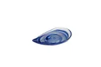 image of Ardacam 1953-64 Free Form Glass Plate, 8.875" Diameter, Blue & White Auster Finish, Dinnerware
