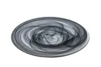 image of Ardacam 1969-43 Gusto Round Glass Plate, 11" Diameter, Black Finish, Premium Dinnerware