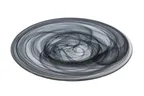 image of Ardacam 2061-43 - Round Glass Dinner Plate, 13" Diameter, Black Gusto Finish, Premium Stoneware Look