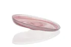 image of Ardacam 2085-3 Tilt Deep Glass Bowl, 11.8" Diameter, 5 oz Capacity, Pink and White Design