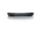 image of Ardacam 2448-43 Round Glass Dinner Plate, 7.28" Diameter, New Black Finish, Asos Style