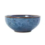image of Mikasa 5255976 Starlit Bowl, 4 oz, 4" Round Coupe, Vitrified Porcelain, Blue