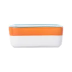 image of Mikasa 5256052 Sugar Holder, 4" Orange Ceramic Porcelain, Dishwasher Microwave Oven Safe