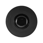 image of ONIS 5256059 Round Bowl, 10" Diameter, 7 Oz, Black Porcelain, Dishwasher Microwave Oven Safe