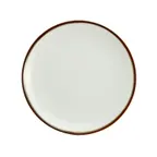 image of Mikasa 5256177 China Plate, 7" Dia., Round, Coupe Rim, Cream White, Vitrified Porcelain