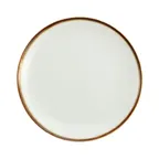 image of Mikasa 5256179 China Plate, 8" Dia., Round, Coupe Rim, Cream White, Vitrified Porcelain