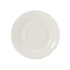 image of Mikasa 5256307 China Saucer Plate, 6.30"W x 6.30"D x 0.71"H, White Porcelain, Microwave & Oven Safe
