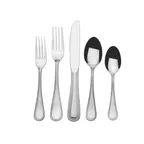 image of Mikasa 5257160 Teaspoon, 5.51"L, Heavy Weight, 18/10 Stainless Steel, Chatalet - Dozen