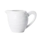 image of Mikasa 5260092 Creamer Pitcher, 7 oz, 4-3/4" x 2-15/16" x 3-1/8"H, Vitrified Porcelain, Bright White
