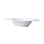 image of Mikasa 5260240 Onda Bowl, 6 oz, 8.75" Diameter, Round, Deep, Wide Rim, Fluted, Soft White Porcelain