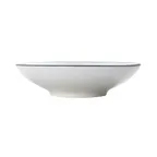 image of Mikasa 5260385 Bistro Bowl, 8.25" Dia., 23.66 oz., White with Black Band, Porcelain, Round Coupe