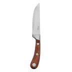 image of Mikasa 5263857 Steak Knife, 8.9" Pakka Wood Handle, Stainless Steel Blade, Handwash - 1 Dozen