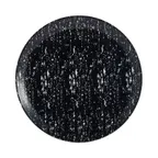 image of Mikasa 5266922 China Plate, 10.4" Dia., Round, Coupe Rim, Vitrified Porcelain, Pitch Black