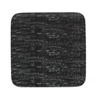 image of Mikasa 5266950 China Plate, 9.4" Square, Coupe Rim, Vitrified Porcelain, Pitch Black