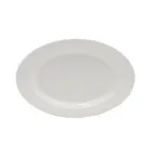 image of Towle Hospitality 5273007 Oval China Plate 11.75" Dishwasher, Microwave & Oven Safe - 1/Each