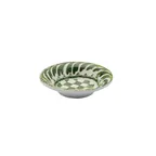 image of Mikasa 5275014 Merenda Check China Ramekin, 4.25", Green, Dishwasher, Microwave & Oven Safe
