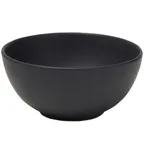 image of Mikasa 5275382 Obsidian Black Bowl, 5" Diameter Rimless Round Dinnerware, General Use, China Tabletop