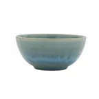 image of Mikasa 5275406 Hera Bowl – 5" Diameter, Rimless, Round Turquoise China, General‑Use Dinnerware