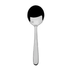 image of Mikasa 5275879 City Limit Bouillon Spoon, 6-1/10"L, 18/10 Stainless Steel, Sold per Dozen