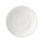 image of Mikasa 5292260 Bistro Blanc China Saucer, 6.25" dia., Vitrified Porcelain, White