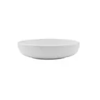 image of Mikasa 5302592 Isla Plate, 8.3" Wide Deep Round Porcelain Dinnerware, White, Dishwasher Safe