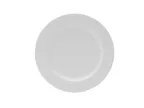 image of Mikasa 5302609 Galleria 8" Round Porcelain Plate, White, Dishwasher Safe - China Dinnerware