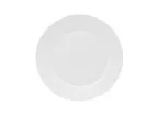 image of Mikasa 5304707 Lola Plate, 12" Round China Plate, Bone Chine, White, Dishwasher Safe Porcelain