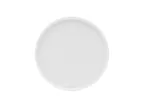 image of Mikasa 5304713 Lola Plate – 8.3" Round Bone China Dinner Plate, White, Stackable, Dishwasher Safe