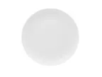 image of Mikasa 5304721 Lola Plate, 12" Round China Plate, Bone Chine, White, Dishwasher Safe Porcelain