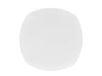 image of Mikasa 5304723 Lola Plate – 8" Square Bone China Dinner Plate, White Porcelain, Dishwasher Safe