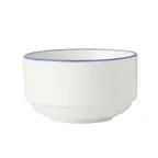 image of Mikasa 5305731 Bistro Cup – 9.5 oz (0.3 qt), 4.1" Height, Pin Blue Porcelain Dinnerware