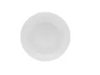 image of Mikasa 5307014 Lola Plate, 9.2" Deep Round White Bone China Dinner Plate