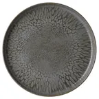 image of Mikasa 5308751 Raya Plate, 8.7" (22 cm) Coupe Rim, Grey Stoneware Round China Dinner Plate