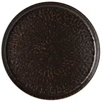 image of Mikasa 5308759 Sepia Stoneware Dinner Plate, 11" Coupe Rim, Brown Ceramic, Round Shape