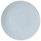 image of Mikasa 5308767 Skye Coupe Plate, 10.7" Round Stoneware Dinner Plate, Aqua Ceramic, Coupe Rim