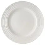 image of Mikasa 5308891 Melinda 11" Wide Rim Round Plate, White Bone China Dinnerware