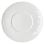 image of Mikasa 5312411 Callisto Plate, 10" Round Bone China, White, Wide Rim - MIK-5312411