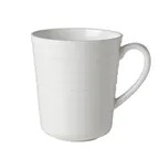 image of Mikasa 5313169 Melinda China Mug, 3.5" Diameter, 13.7oz, White Bone China, Stackable