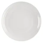 image of Mikasa 5313798 China Plate, 10" Round Coupe, Bone China, White, Dishwasher Safe