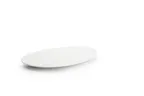 image of Chic 5314519 Oval China Platter, 14" x 9" White Porcelain, Dishwasher Microwave Oven Safe - 1/Each