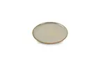 image of Chic 5314526 Ostra Tan Coupe Plate, 9.45" Round Porcelain, Dishwasher, Microwave Oven Safe - 1/Each