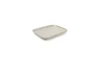 image of F2D 5314538 Sage Porcelain Rectangular Platter 5.9" x 4.7", Curved Edge, Dishwasher Safe - 1/Each