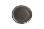 image of F2D 5314563 Ceres Coupe Round Plate, 9.84" x 9.06" Black Porcelain, Dishwasher Microwave Oven Safe