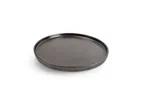 image of Chic 5314762 Coupe Plate – 11" Round Porcelain Plate in Verso Black, Microwave & Oven Safe