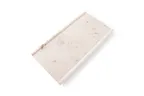 image of Chic 5314808 Rectangular White Marble Porcelain Plate 13.8" x 7.1" Dishwasher Microwave & Oven Safe
